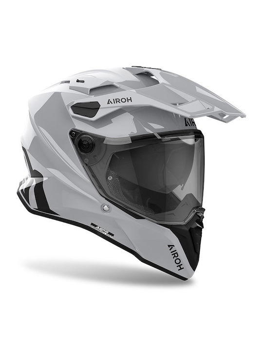 Airoh Commander 2 Cement grey gloss Motorcycle Helmet On-Off ECE 22.06 with Pinlock and Sunvisor