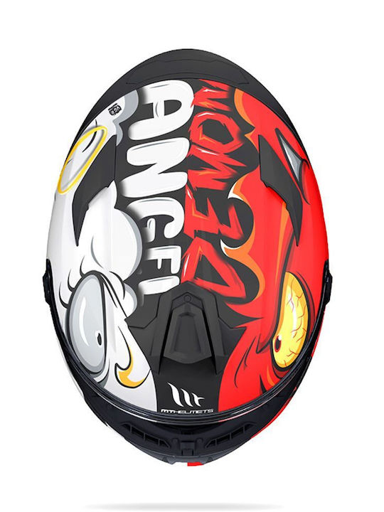 MT Targo S Angeldemon B2 Red Gloss Κράνος Μηχανής Full Face DOT / ECE 22.06 1450gr