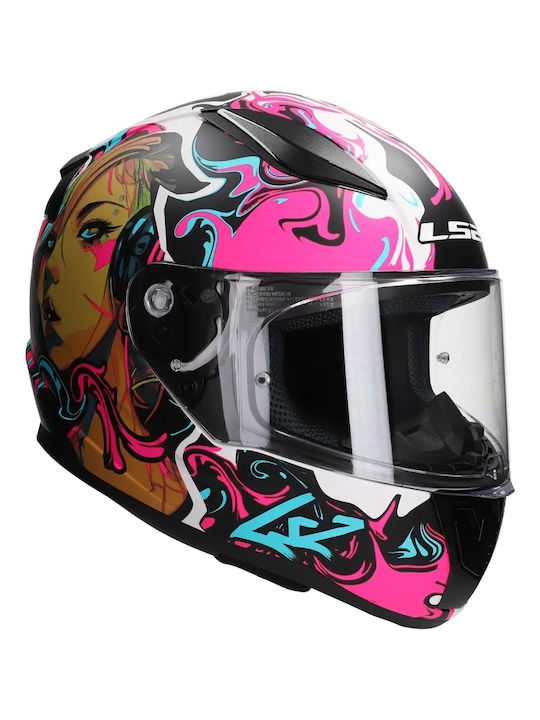 LS2 Rapid II Cyberg Matt Purple/Cyan Motorcycle Helmet Full Face ECE 22.06 1300gr