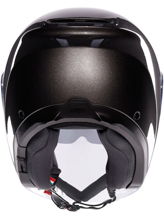 AGV Irides Asfalto Grey Каска За Мотор Джет ECE 22.06 1500гр с Sunvisor