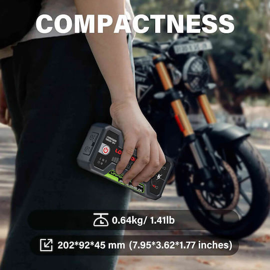 Lokithor J1350 Pro Φορητός Εκκινητής Μπαταρίας Αυτοκινήτου με Power Bank / USB / Φακό 1350A