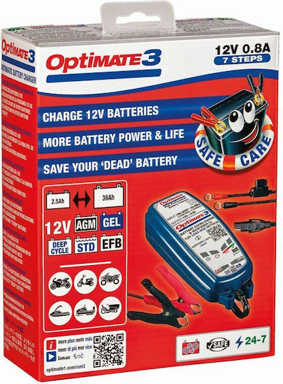 Tecmate Optimate 3 Waterproof Motorcycle Charger