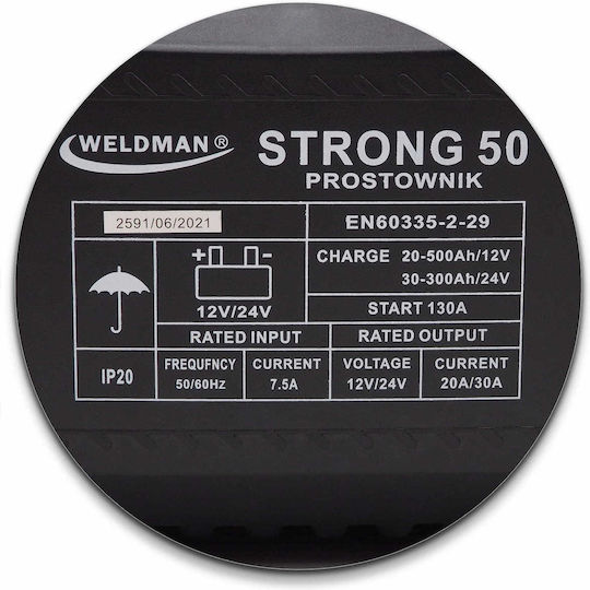 Weldman Încărcător Baterie Auto 12/24V