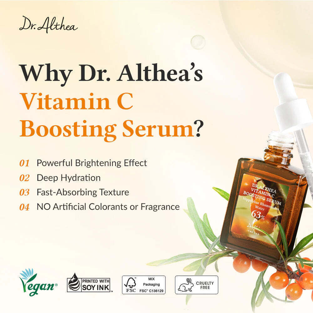 Dr. Althea Vitamin C Boosting Booster Προσώπου με Centella Asiatica & Βιταμίνη C για Λάμψη 30ml