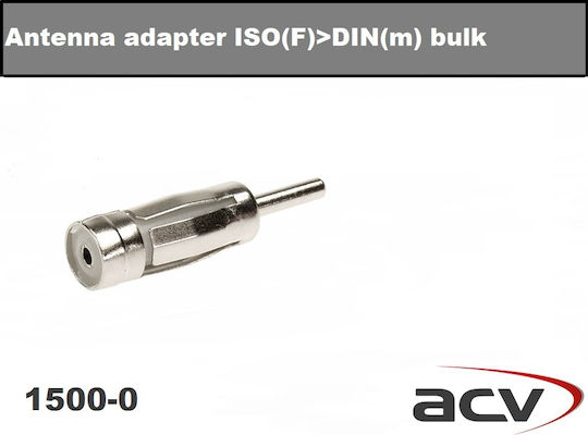 ACV Internal Car Antenna Adapter for Rover / Seat Din male Plug 150 Ohm to ISO female 50 Ohm