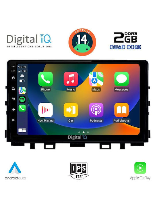 Digital IQ Ηχοσύστημα Αυτοκινήτου για Kia Rio / Stonic 2018 (Bluetooth/USB/AUX/WiFi/GPS/Apple-Carplay/Android-Auto) με Οθόνη Αφής 9"