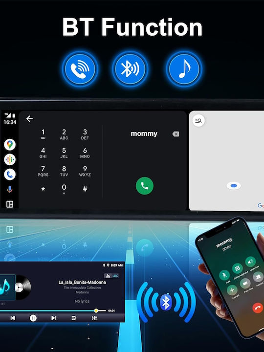 LM Digital Ηχοσύστημα Αυτοκινήτου 2011+ (Bluetooth/USB/WiFi/GPS/Apple-Carplay/Android-Auto)