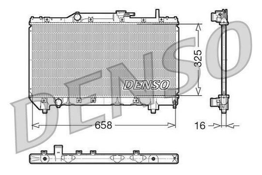 Denso Radiator auto pentru Toyota Carina AT190
