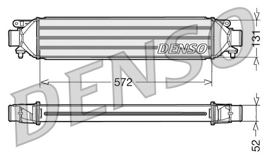 Интеркулер Alfa Romeo Giulietta 940 Denso Dit09107