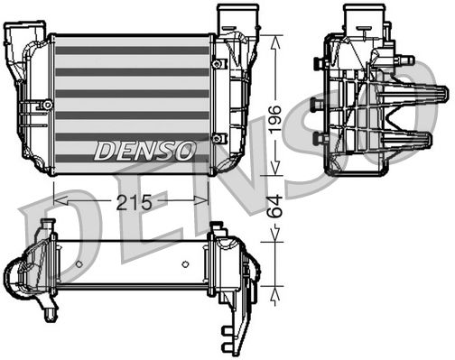 Интеркулер Audi A4 8e2 B6 Denso Dit02002