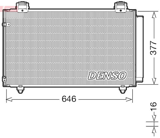 Toyota Corolla Cde12 Zze12 Nde12 Zde12 Denso Dcn50043 Climate Radiator