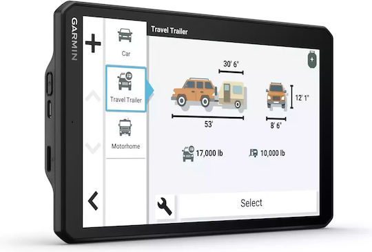 Garmin 8" Display GPS Device Camper with and Card Slot