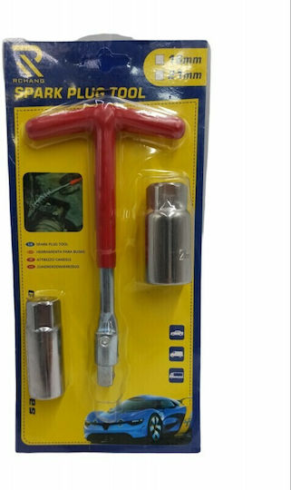 Spark Plug Wrench Swivel with Sockets 16mm and 21mm