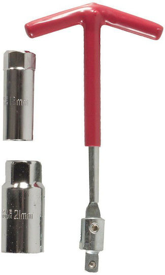 Spark Plug Wrench Swivel with Sockets 16mm and 21mm
