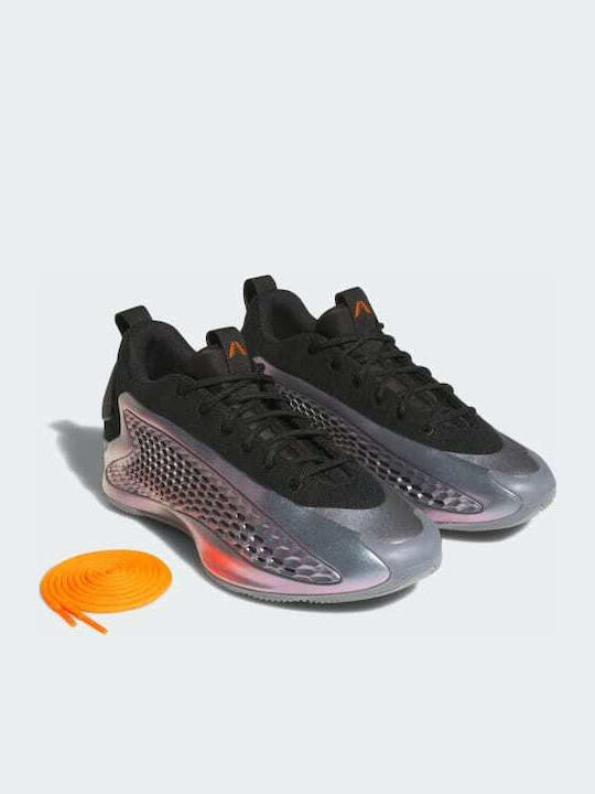 Anthony Edwards 1 Low Χαμηλά Μπασκετικά Παπούτσια Iron Metallic / Core Black / Solar Orange