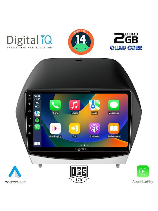 Digital IQ Car Audio System for Hyundai iX35 2010-2015 (Bluetooth/USB/WiFi/GPS/Apple-Carplay/Android-Auto) with Touch Screen 10"