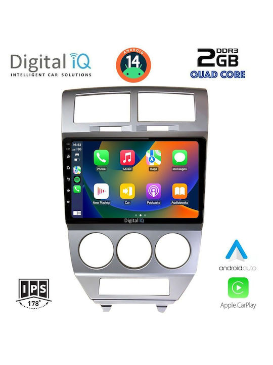 Digital IQ Car-Audiosystem Dodge Kaliber 2006-2012 (Bluetooth/USB/WiFi/GPS/Apple-Carplay/Android-Auto) mit Touchscreen 10"