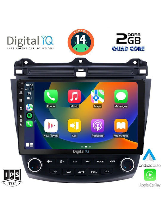 Digital IQ Car Audio System for Honda Accord 2003-2007 (Bluetooth/USB/WiFi/GPS/Apple-Carplay/Android-Auto) with Touch Screen 10"