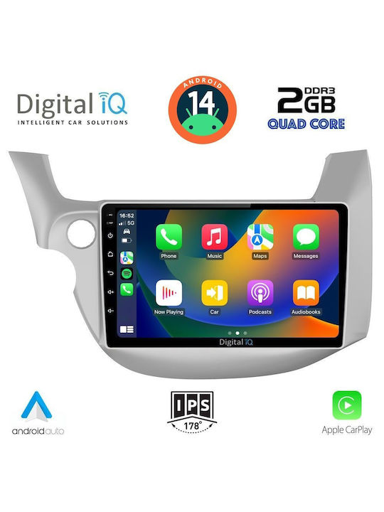 Digital IQ Sistem Audio Auto pentru Honda Jazz 2008-2012 (Bluetooth/USB/WiFi/GPS/Apple-Carplay/Android-Auto) cu Ecran Tactil 10"