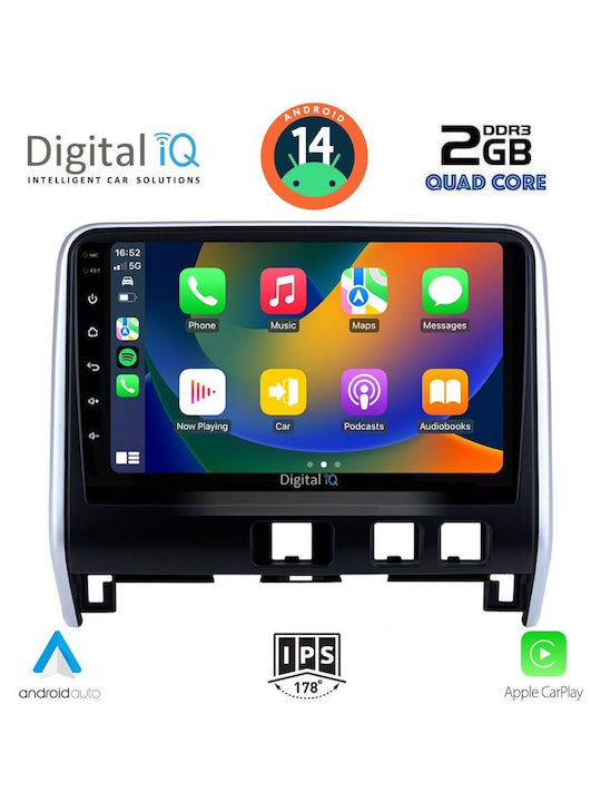 Digital IQ Auto-Audiosystem für Nissan Serena 2016 (Bluetooth/USB/WiFi/GPS/Apple-Carplay/Android-Auto) mit Touchscreen 10"