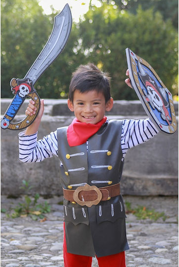 Great Pretenders Piratenweste Gürtel Schal 4-6 Jahre