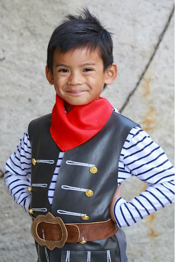 Great Pretenders Piratenweste Gürtel Schal 4-6 Jahre