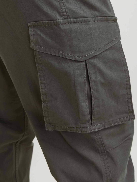 Trousers Cargo Elastic Black-sand