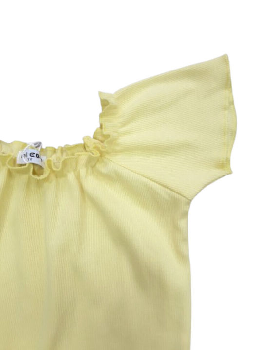 Evita Kids Clothing Set with Shorts Yellow 2 Pieces