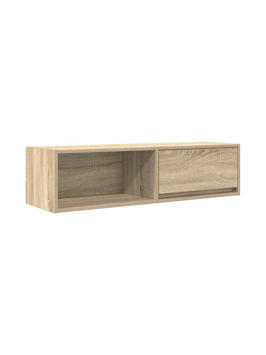 TV Stand Wooden Sonoma Καφέ L100xW31xH25.5cm