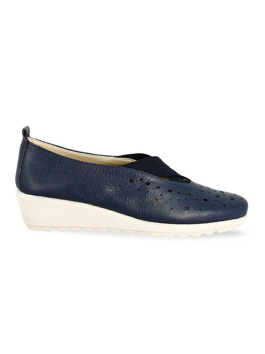 The Flexx Anatomic Women's Leather Slip-Ons Blue