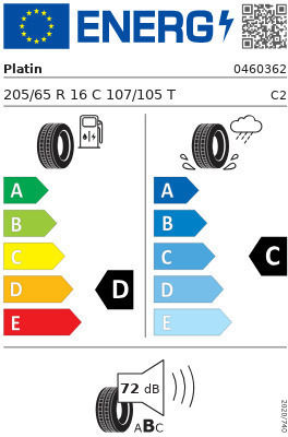 Platin Rp-520 205/65R16 107T Θερινό Λάστιχο για Φορτηγό Ελαφρού Τύπου