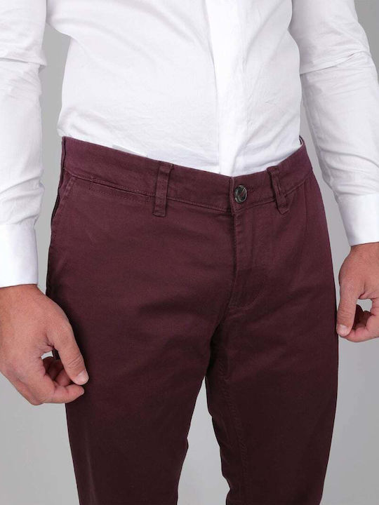 Παντελόνι Chino Ελαστικό Μπορντώ