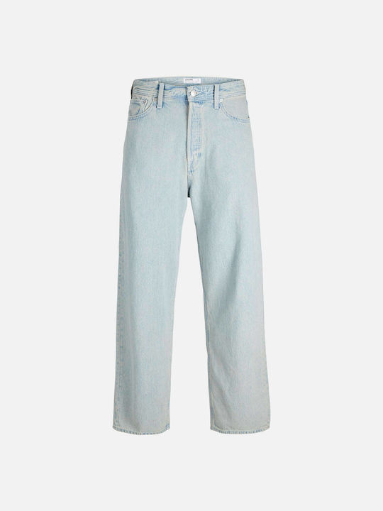 Herren Jeanshose mit Lose Baggy Anwendung Blau-Denim