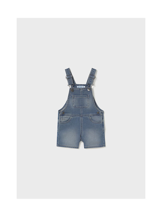 Mayoral Kids Denim Overall Blue