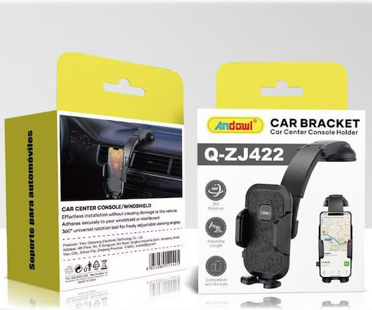 Andowl Qzj422 Car Mobile Mount with Adjustable Hooks Black