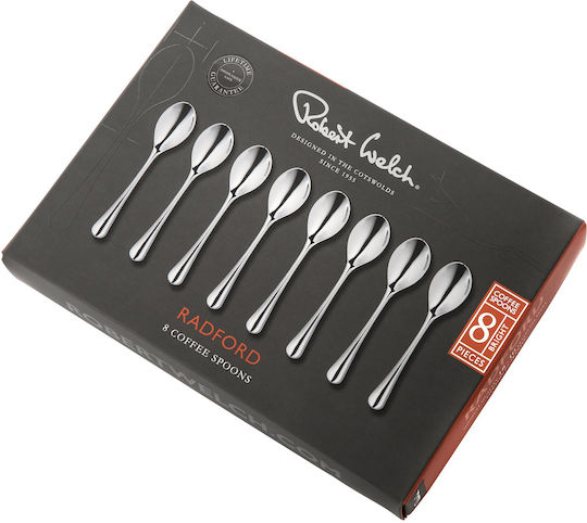 Set aus 8 Edelstahl-Kaffeelöffeln Radford Robert Welch