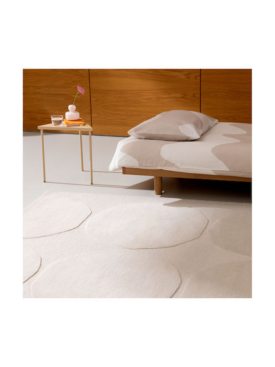 Marimekko Kivet 132501 Lucrat manual Covor Rectangular Alb natural