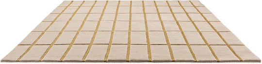 Marimekko Tiiliskivi 132906 Handgefertigt Teppich Rechteckig Synthetisch,Polyester/Cotton/Leather Bronze Yellow