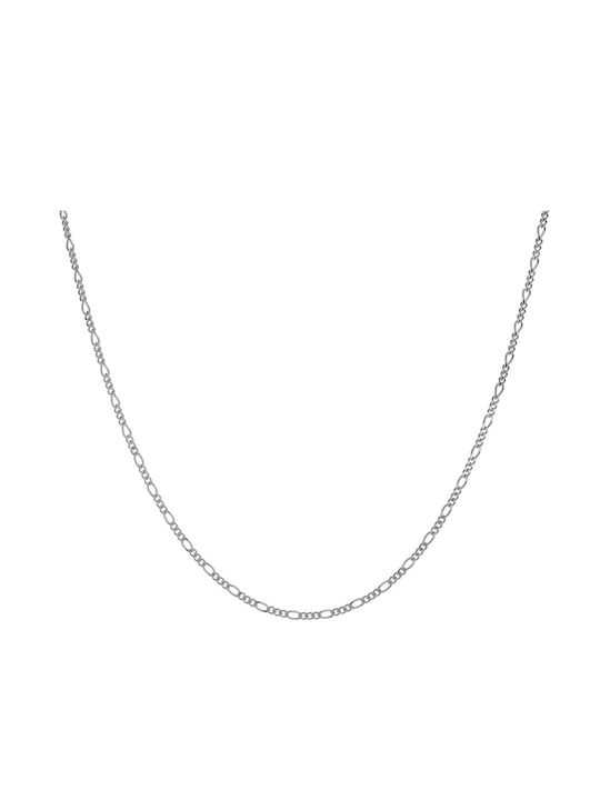 Croma Catene Silver Chain Neck Thin Thickness 2mm and Length 60cm