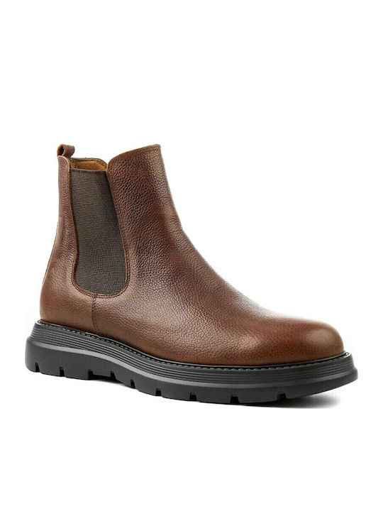 Leather Brown Men's Boots