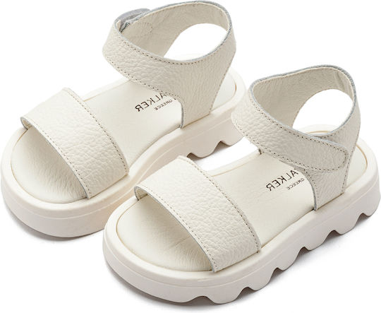 Babywalker Pantofi De Botez Din Piele Sandale Albi