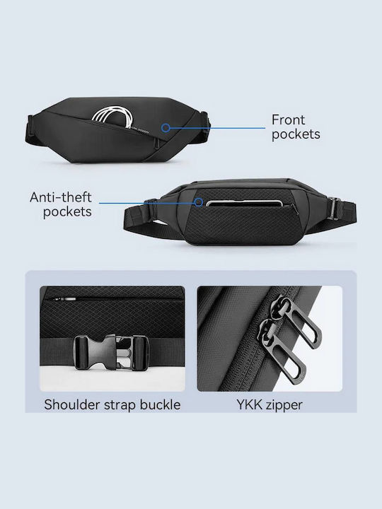 Oxford Bum Bag pentru Talie Negru