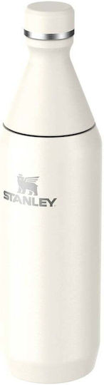 Stanley Bottle Thermos Stainless Steel BPA Free 600ml Cream