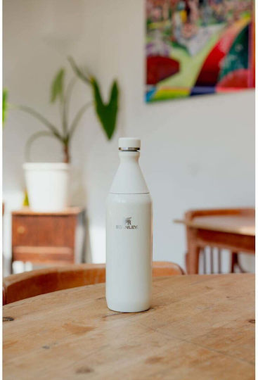 Stanley Bottle Thermos Stainless Steel BPA Free 600ml Cream