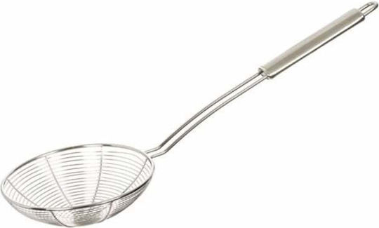 Shallow Slotted Spoon Stainless Steel Green 41cm