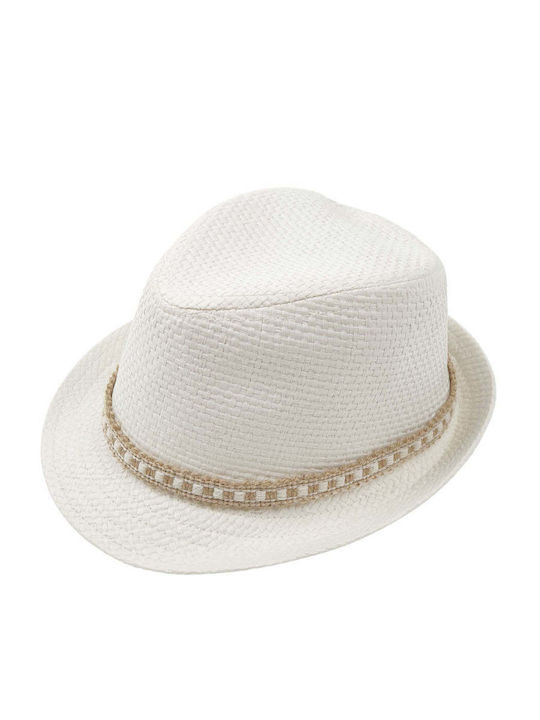 Designer's Cat Kids' Hat Fedora White