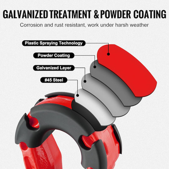 Vevor Vevor Car Tow Hook Red