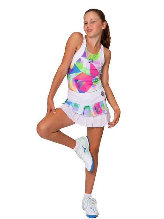 Παιδική Πλισέ Φούστα Λευκή Kaleido Pleated Girl's
