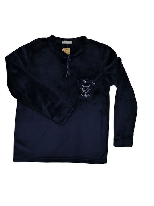 Lovelx Homewear Men's Winter Pajamas Set Marine