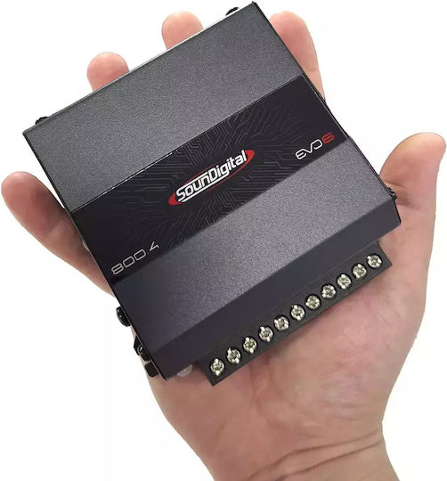 SounDigital Ενισχυτής Αυτοκινήτου Sd800.4 Evo6 4 Καναλιών (Κλάση D)